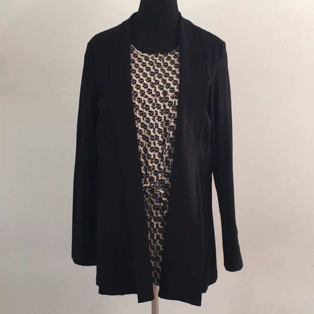 Eileen Fisher stretch-crepe washable coat, size L, NWT